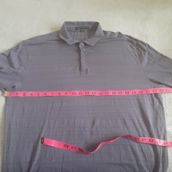 Robert Barakett Men's XL Purple Cotton Oscar Polo Shirt - Picture 9 of 10
